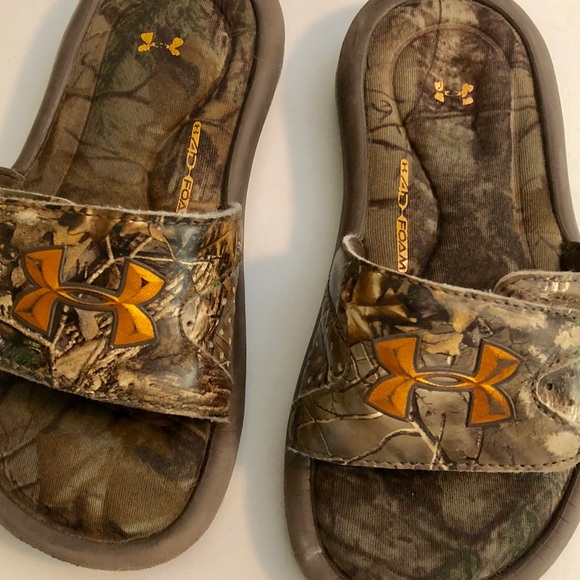 under armour camouflage sandals